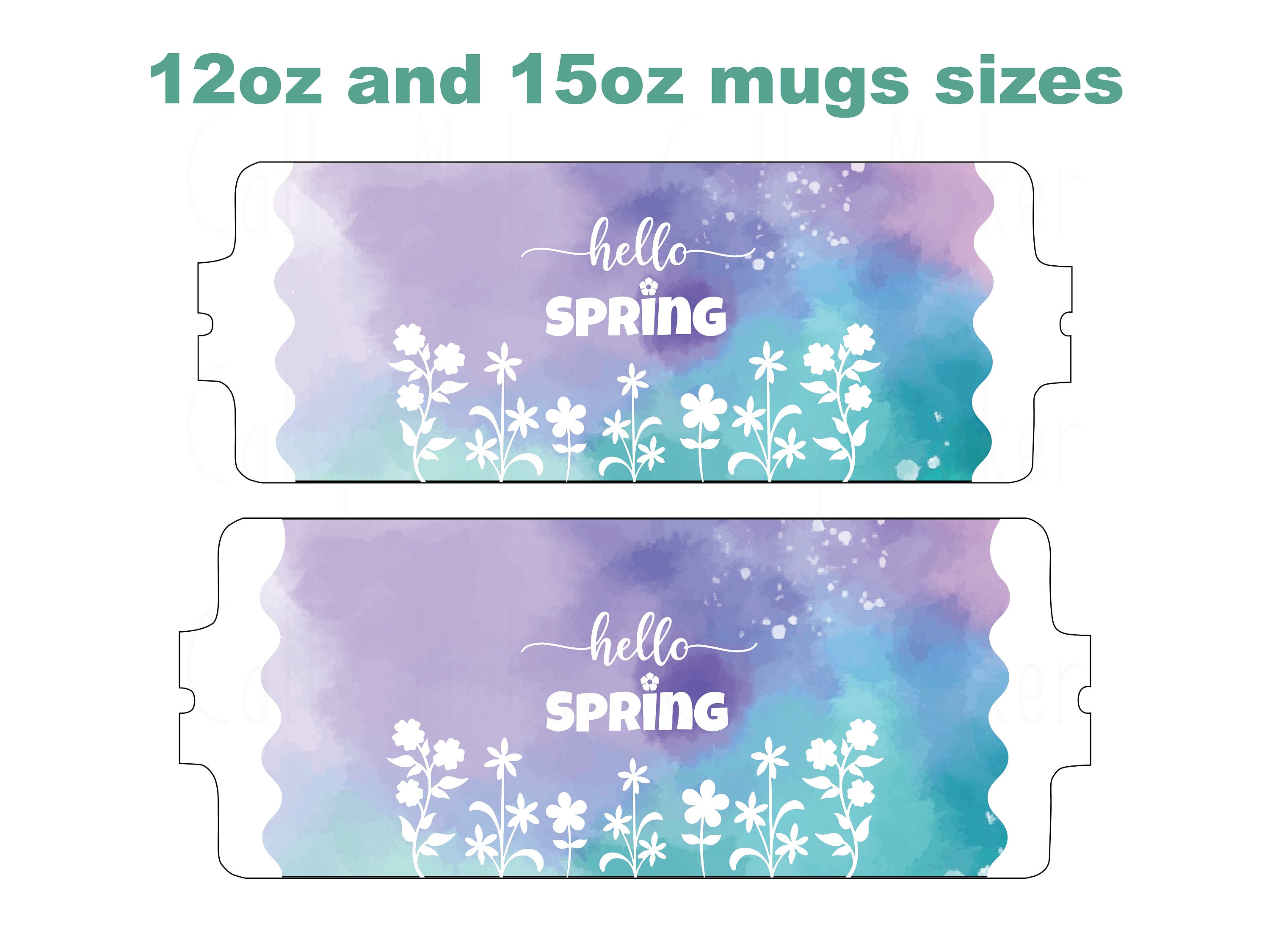 Download Cricut Mug Press SVG Hello Spring Digital Download Cricut | Etsy