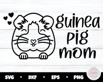 Guinea Pig Mom SVG, PNG Clipart (Digital Download)