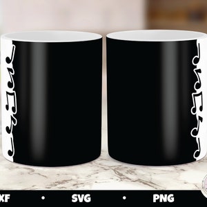 Cricut taza prensa svg, prensa de taza de notas musicales, plantilla de prensa de taza de música, diseño svg de prensa de taza, sublimación de taza png, plantilla de taza de notas musicales