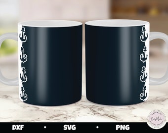 Plantilla SVG para tazas Anchor Mug Press, de 12 oz y 15 oz (descarga digital)