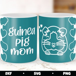 Marsvin mamma mugg tryck SVG design (digital nedladdning)