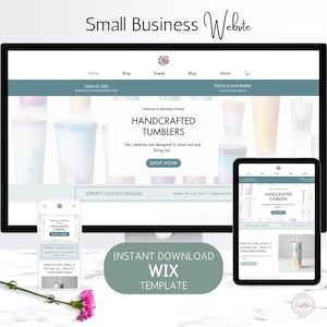 Wix Website Template for Small Business, Simple Customizable Wix  Store Template