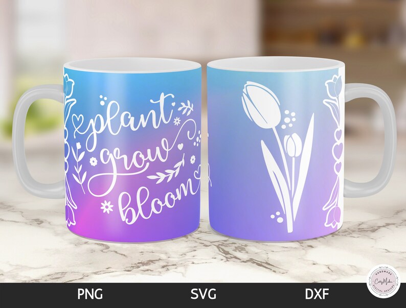 Lente-mokpersontwerpen, SVG-png-bundel (digitale download) afbeelding 5