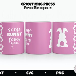 Some Bunny Loves You-mugg SVG, påskmuggdesign (digital nedladdning) bild 2