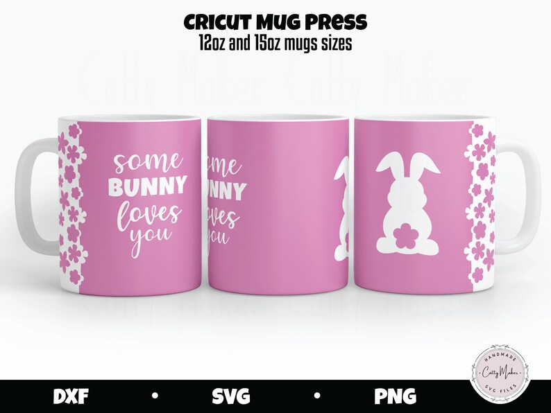 Some Bunny Loves You-mugg SVG, påskmuggdesign (digital nedladdning) bild 2