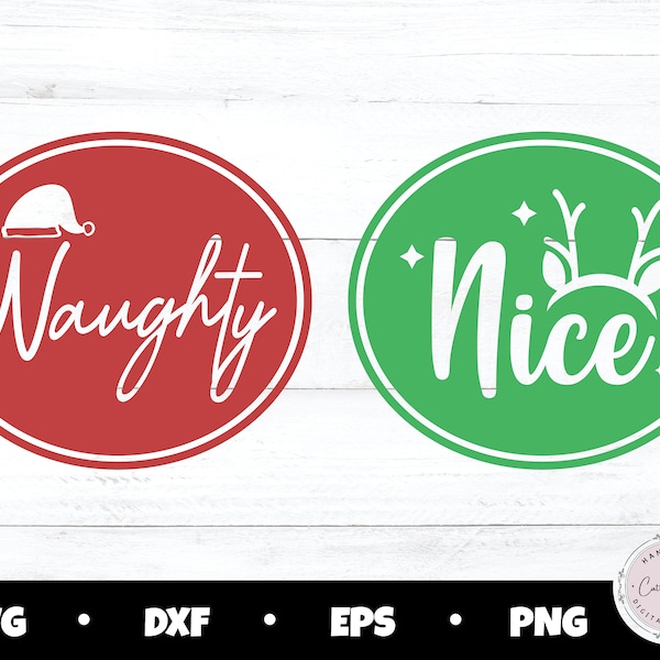 Naughty Nice SVG, Nice svg, Naughty SVG, Christmas SVG, Holiday svg, Christmas sign svg, Christmas sublimation png, coffee mug svg