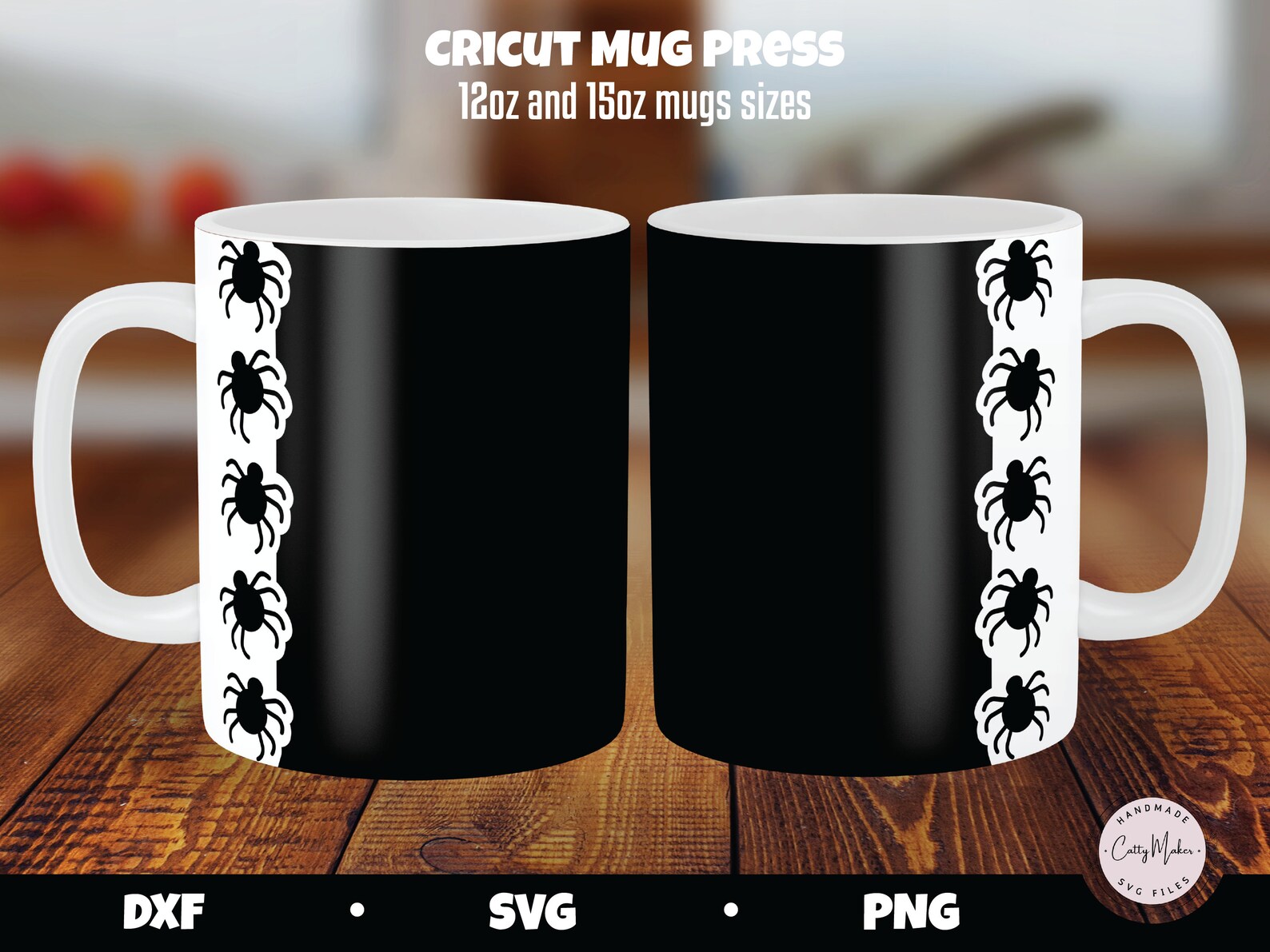 Halloween Cricut Mug Press SVG Bundle 6 Halloween Coffee Mug | Etsy