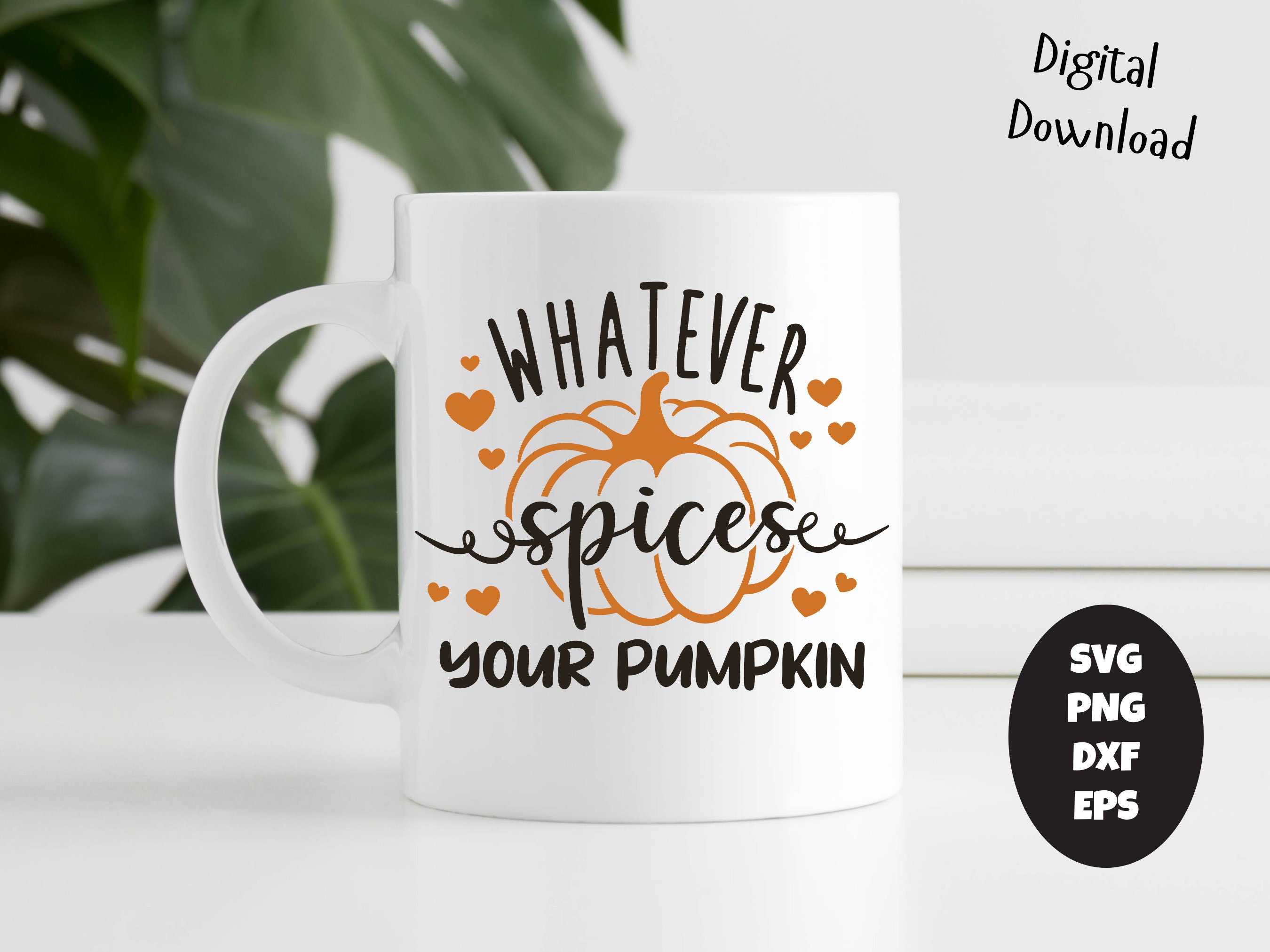 Pumpkin Spice Mug SVG, Fall Coffee Mug Design (digital Download) - Etsy