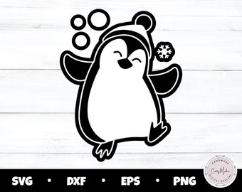 Penguin SVG, Winter SVG, Penguins SVG, vakantie SVG, kerstshirt SVG, Penguin clipart, Kerstmis SVG