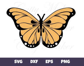 Monarch Butterfly SVG, Insect Cut File (Digital Download)