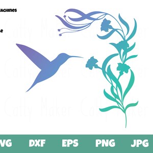 Colibrí SVG, Sublimación de colibrí PNG, Descarga digital, Archivo de corte Cricut, pájaro svg, imágenes prediseñadas de colibrí