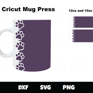 Download Cricut Mug Press SVG 8 Template Bundle Digital Download | Etsy