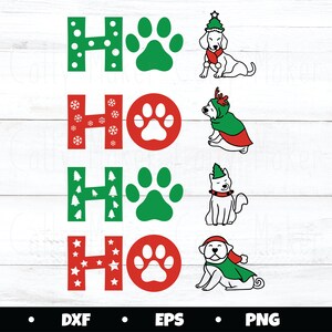 Santa Dogs svg, christmas dog svg, HoHoHo svg, holiday svg, santa svg, santa claus svg, santa hat dogs svg, christmas shirt svg, sublimation