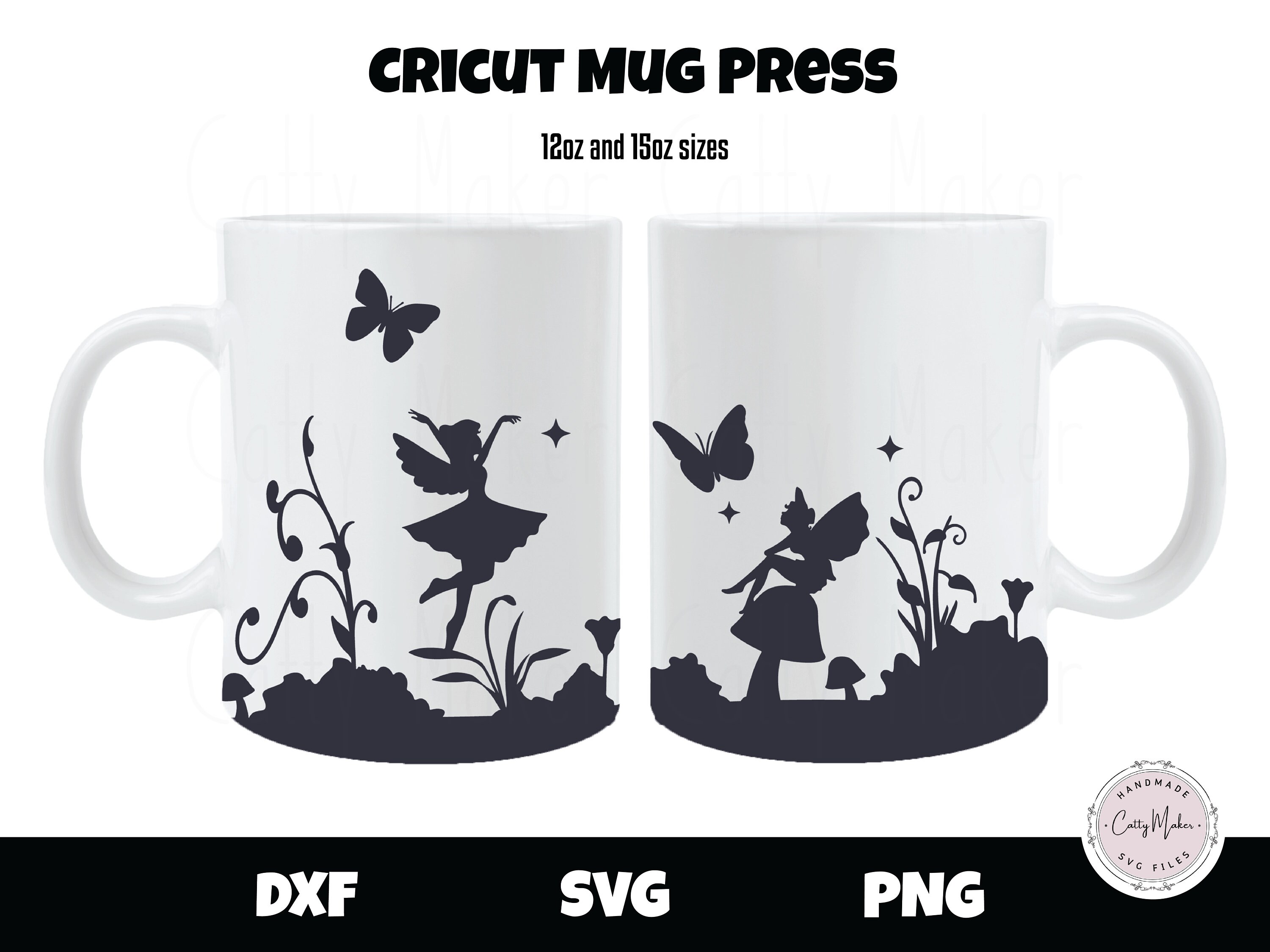 Download Cricut Mug Press Fairy SVG Digital Download 12oz and 15oz | Etsy
