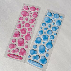 holographic bubble deco sticker sheet