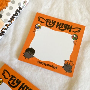 kawaii hq karasuno fly high haikyu notepad