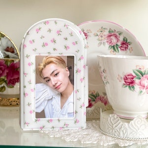 rose in bloom coquette kpop collectbook, photocard album, korean stationery