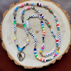 Badge personnalisé, clé, tour de cou, fermoir détachable, tour de cou pour enseignant, tour de cou pour infirmière, coloré, porte-carte d'identité, porte-clés, porte-badge, porte-clés, cadeau