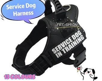 black service dog vest