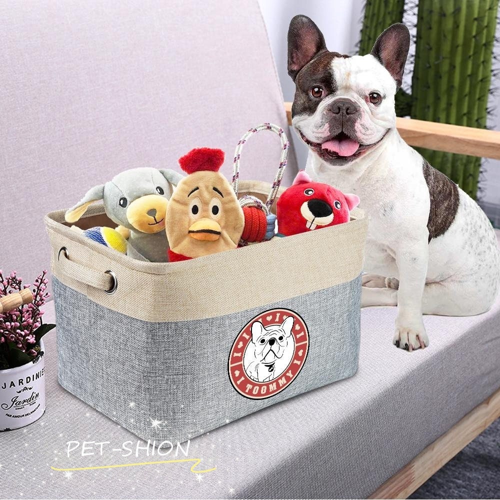 NEW Personalized Pet Toy Storage Basket NEW Customized Toy Etsy