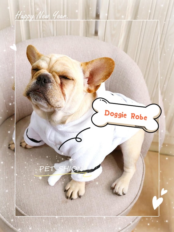 Dog Bathrobe Doggie Robe Dog Pajamas Pet Pajamas Etsy Canada