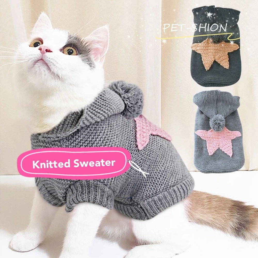 Knit Kitten Sweater - Etsy