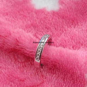 Adjustable 1.00 Ct Simulated Diamond 925 Silver Gold Plated Women&#39;s Toe Ring