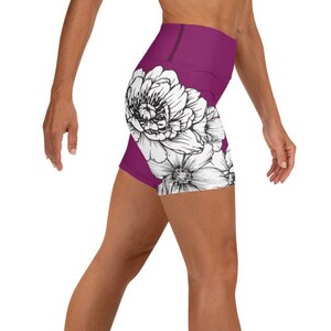 Workout Shorts, Sports Shorts, Yoga Shorts, Gym Shorts, Fitness Shorts, Floral Shorts