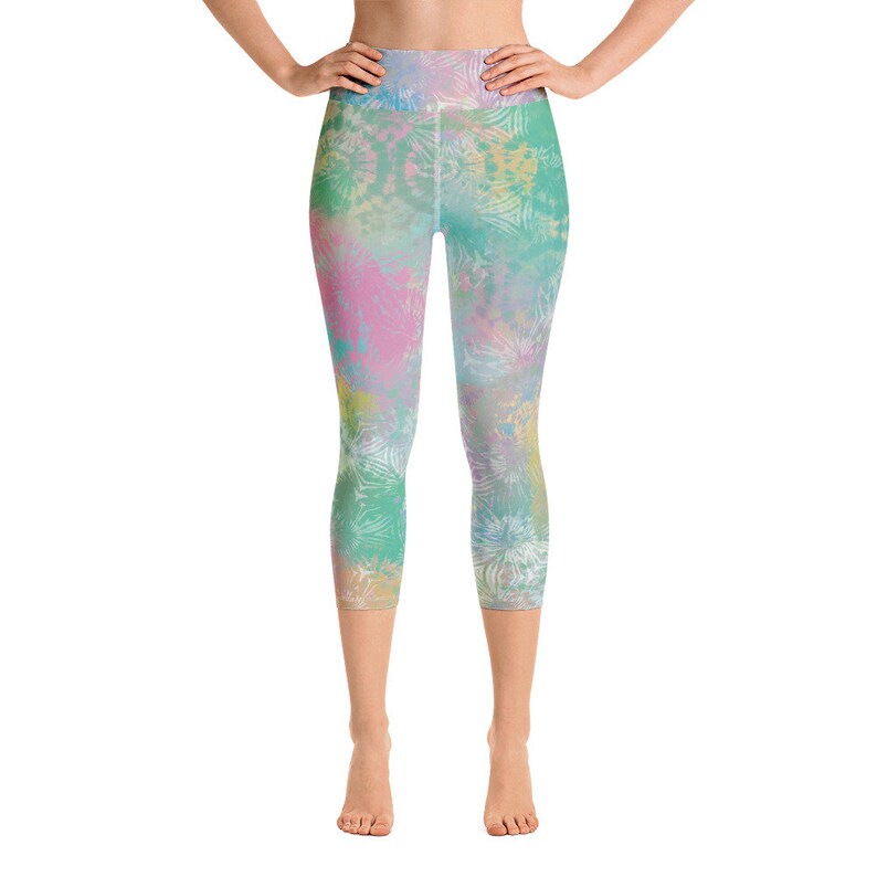 Yoga Leggings Workout Leggings Fitness Leggings Sports Leggings Capri Leggings Tie Dye Leggings Gym Leggings