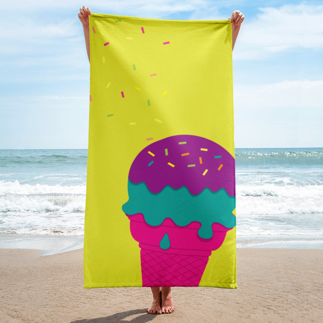 Ice cream beach towel clearance