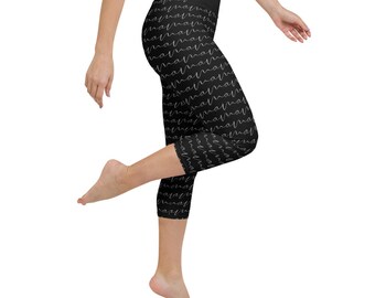 Mama Leggings, Workout Leggings, Sports Leggings, Yoga Leggings, Gym Leggings, Fitness Leggings, Capri Leggings