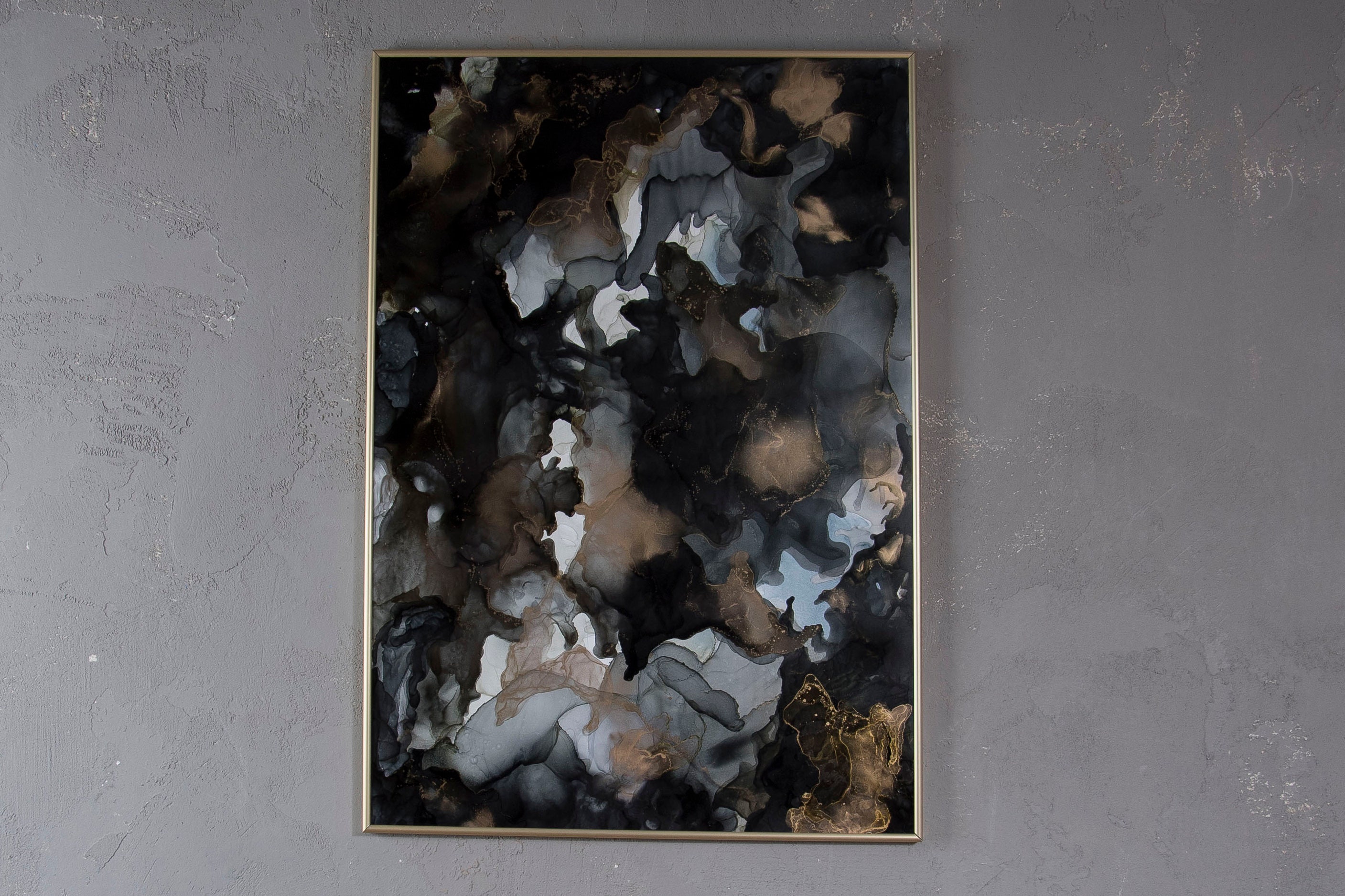 Marble wall decor modern art home decor large wall Etsy