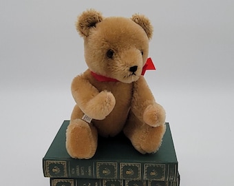 Vintage 8" mohair teddybeer gemaakt in West-Duitsland