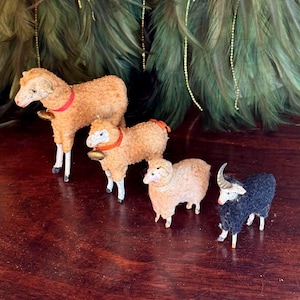 Antique putz sheep - Etsy 日本