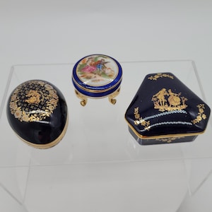 LIMOGES リモージュボックス　天使の装飾 フランス エナメル 小物入れ LIMOGES リモージュボックス天使の装飾 フランス エナメル 小物入れ