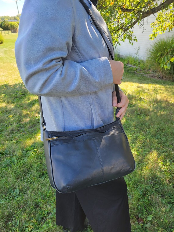 black leather stone mountain handbags