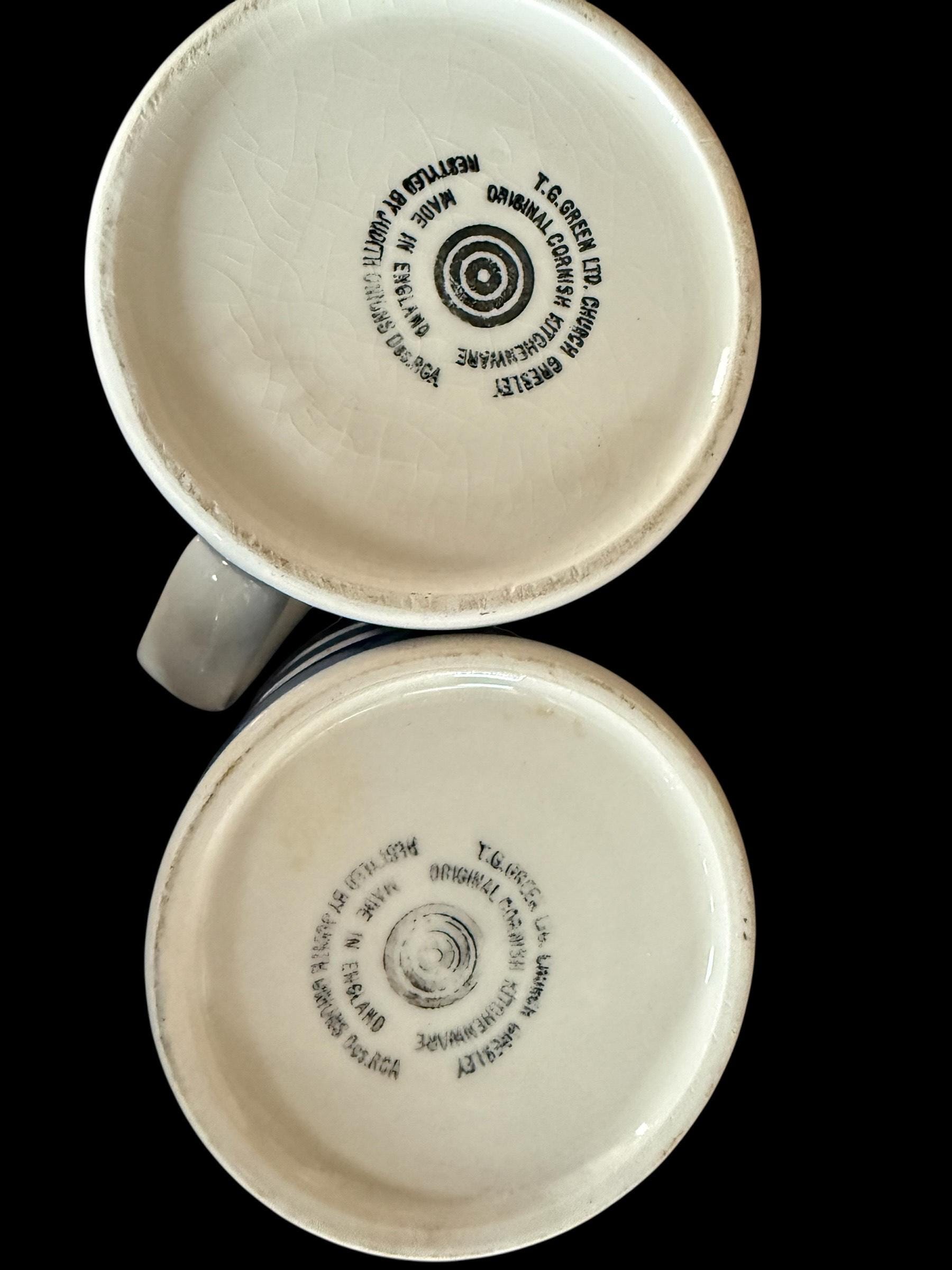 ヴィンテージ コーニッシュウェア ブルー＆ホワイト ストライプ