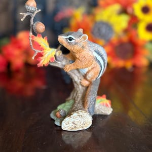 Vintage Lenox Chipmunk Figurine: Autumn Adventures Collection