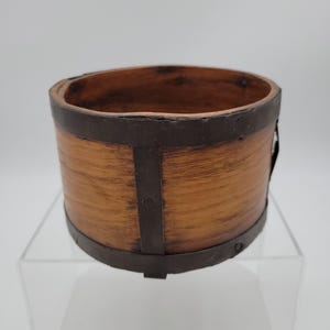 Antique Bentwood Cheese Box with Metal Trim - Estate Find