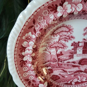 Vintage Copeland Spode Tower Red Transfer Ware Soup Bowl, Near Mint! - Etsy