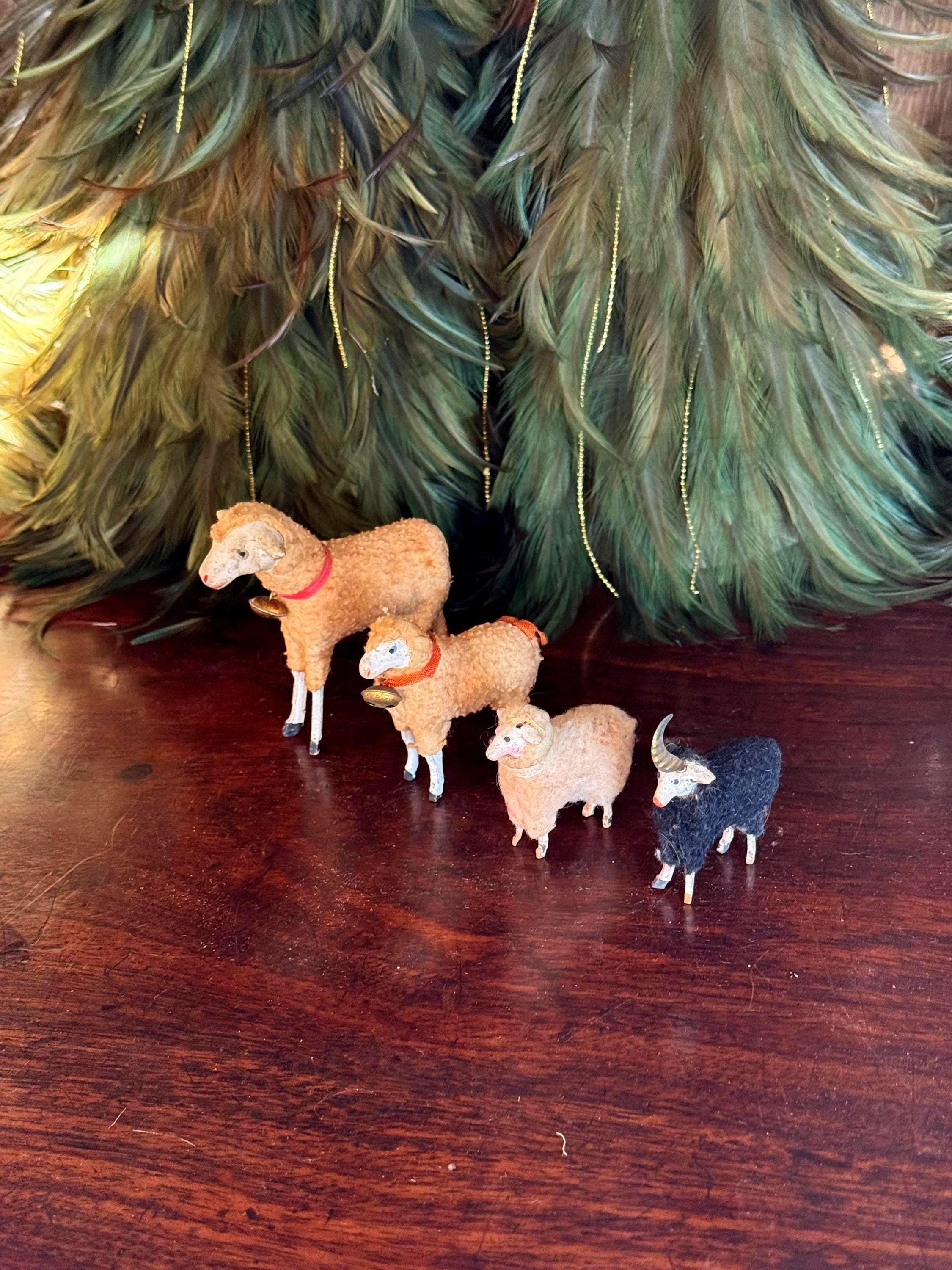 Antique putz sheep - Etsy 日本