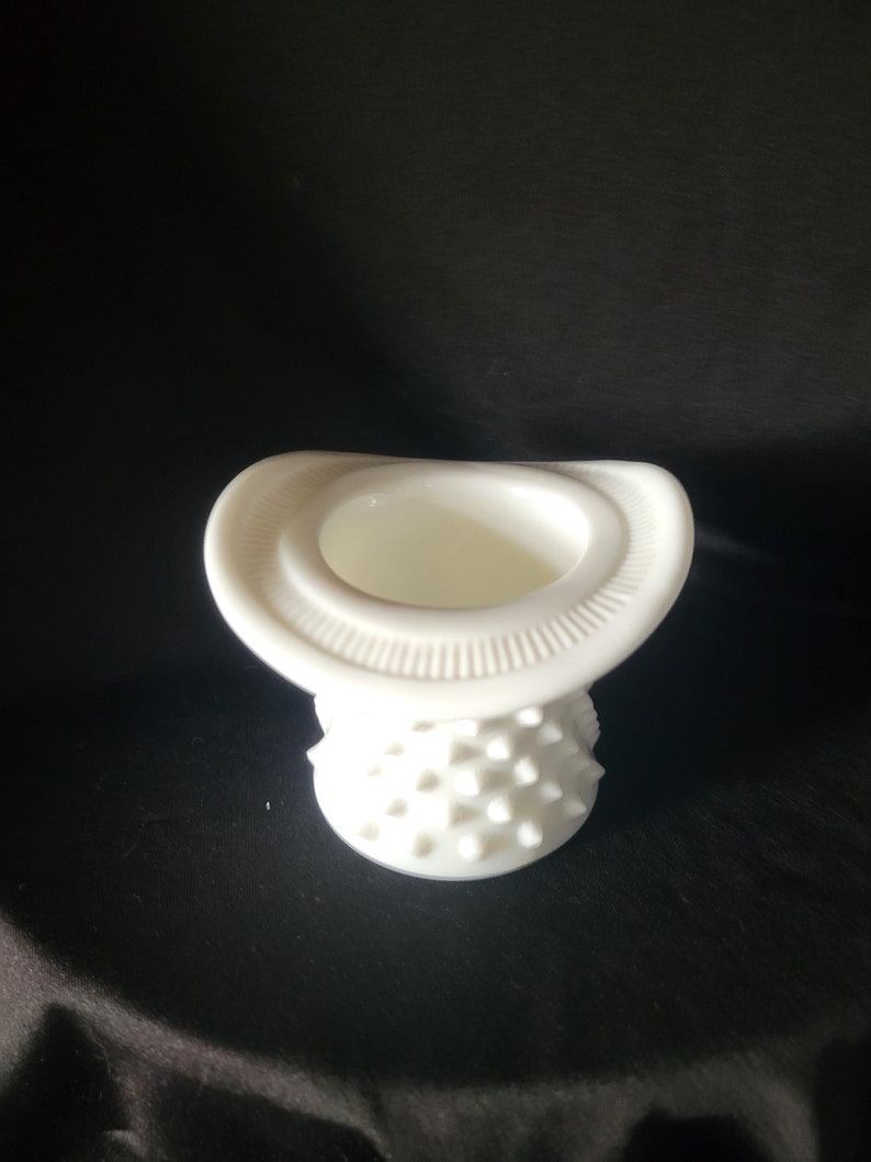 Vintage Fenton Milk Glass Cat Shoes and Hobnail Hat Toothpick Holder Your Choice Toothpick holder