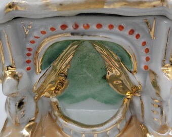 アンティークのドイツ製フェアリングの小物入れ：ビクトリア朝時代の