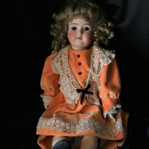 Antique German Bisque Head Doll W/Composition Body Excellent Condition circa Early 20th Century image 2