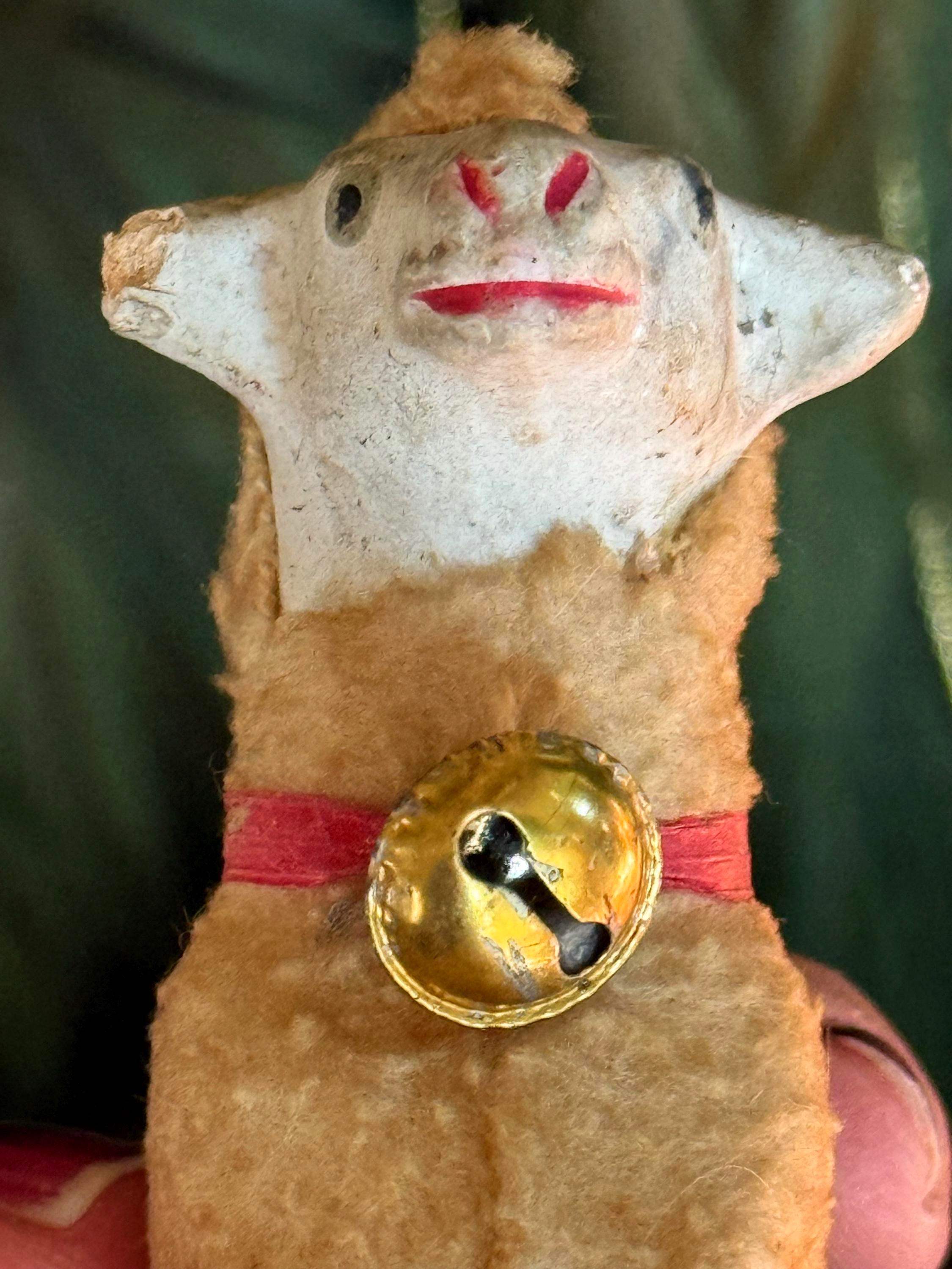 Antique Black & White Putz Sheep Collection, Choice of Size and