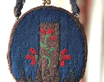 ビクトリア朝のガラスビーズバッグ - ガラスビーズバッグ - ドール