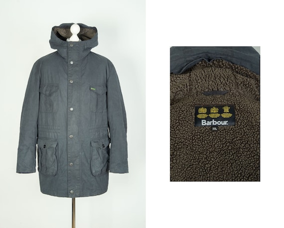 Men's Barbour International Oakum Wax Warm Navy B… - image 1