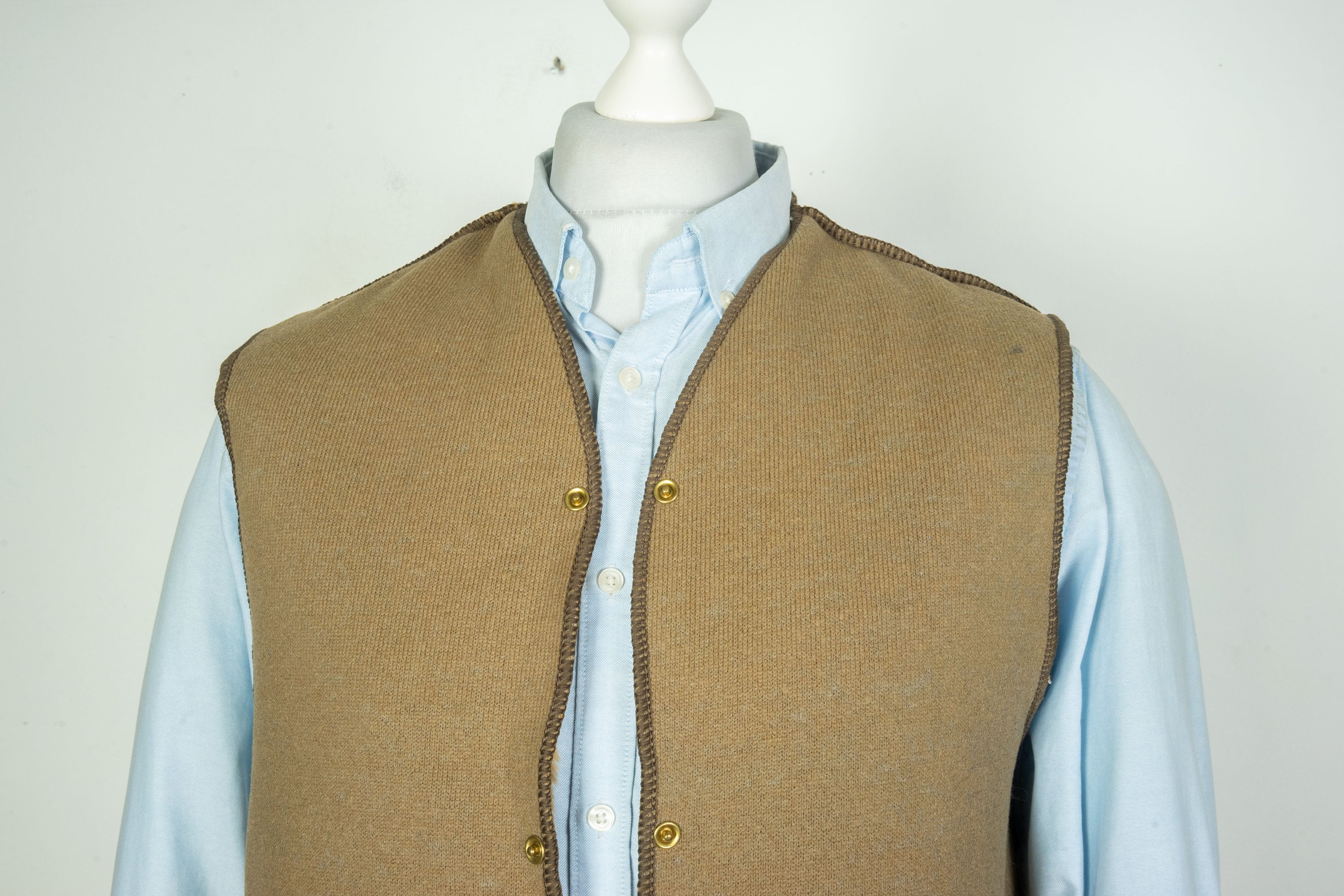 Barbour Warm Pile Lining Liner Brown Vest Gilet Size C40