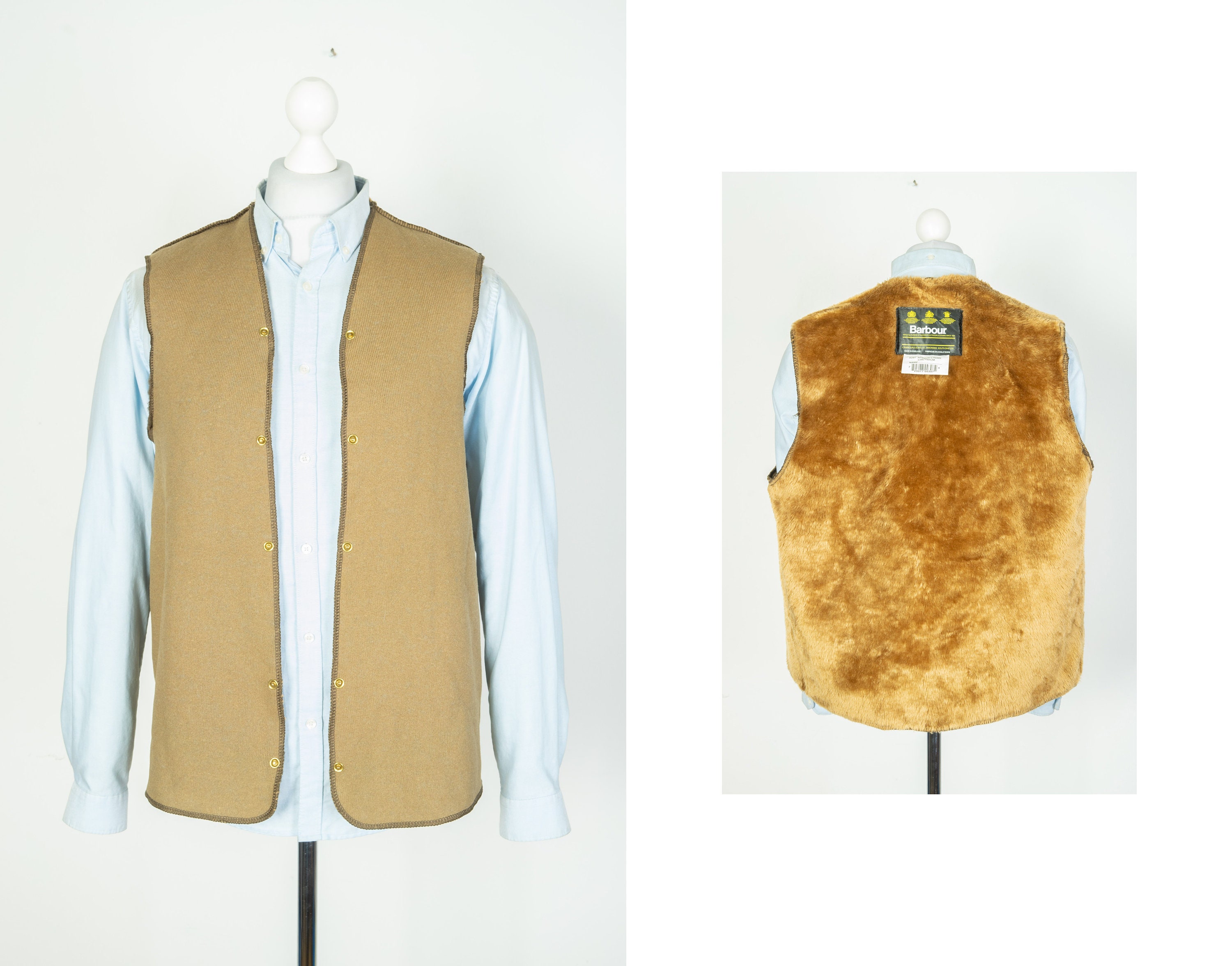 Barbour Lining - Etsy まもなく販売 80s LINING/C34 PILE A295 Barbour ベスト