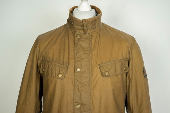 Men s Barbour International Duke Lightweight 4oz Wax Brown Jacket Size M